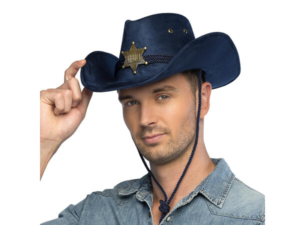 Cowboyhatt - Tennessee - Semsket blå 1 Hatt til voksen - Onesize 