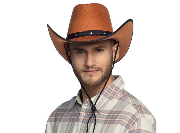 Cowboyhatt - Wichita - Brun 1 Hatt til voksen - Onesize 