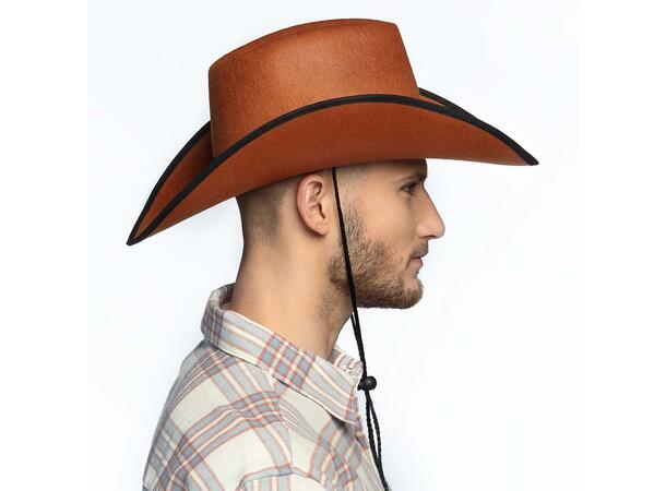 Cowboyhatt - Wichita - Brun 1 Hatt til voksen - Onesize 