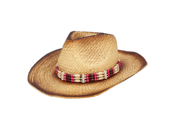 Cowboyhatt i strå - Dreamville 1 Hatt til voksen - Onesize 
