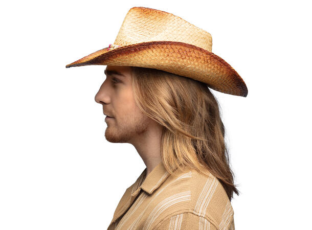 Cowboyhatt i strå - Dreamville 1 Hatt til voksen - Onesize 