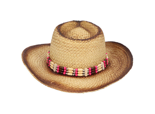 Cowboyhatt i strå - Dreamville 1 Hatt til voksen - Onesize 