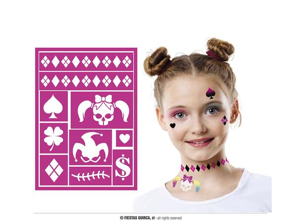 Dangerous Girl 1 Selvklebende sminkesjablong - 14x20cm 