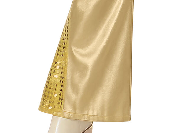 Disco - Gulldress - Bukse,Skjorte, belte 1 Damekostyme - str 42-44 (L) 