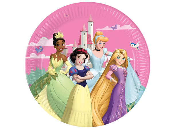 Disney Princess - Create your world 8 FSC Plastfrie Tallerkener i papir 23cm