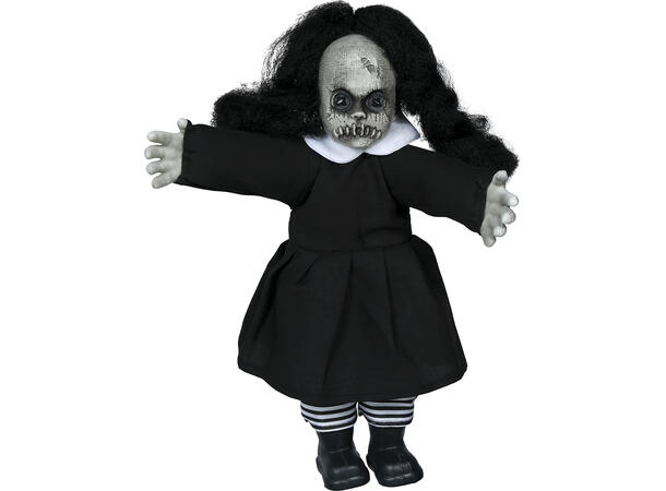 Dukke m/sort kjole 1 Figur - 38cm 