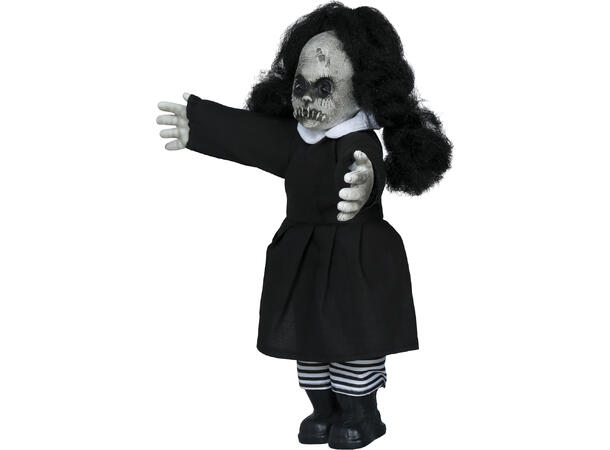 Dukke m/sort kjole 1 Figur - 38cm 