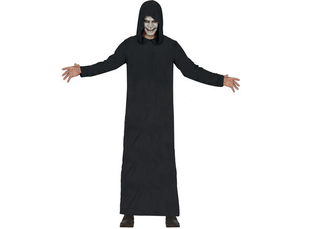 Døden - Tunika m/Hette - Sort 1 Kostyme til voksen - Str 52-54 (L) 