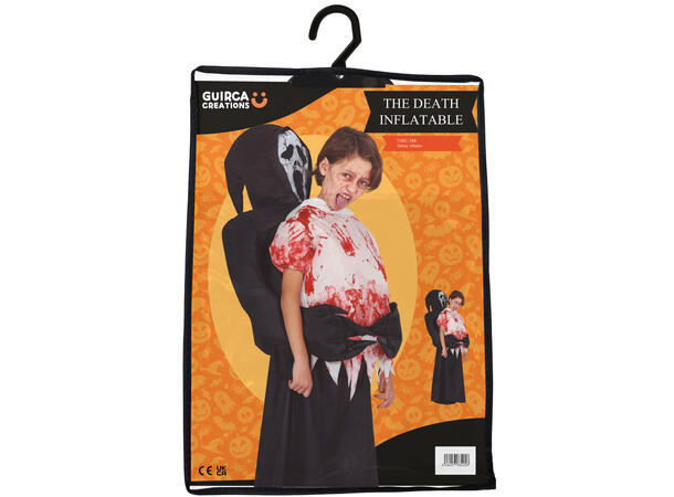 Døden m/død person - Oppblåsbar 1 Oppblåsbart kostyme - Str 7-9 År 