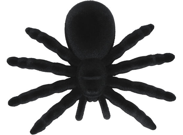 Eddekopp - sort 1 Edderkopp i PVC - 14cm 