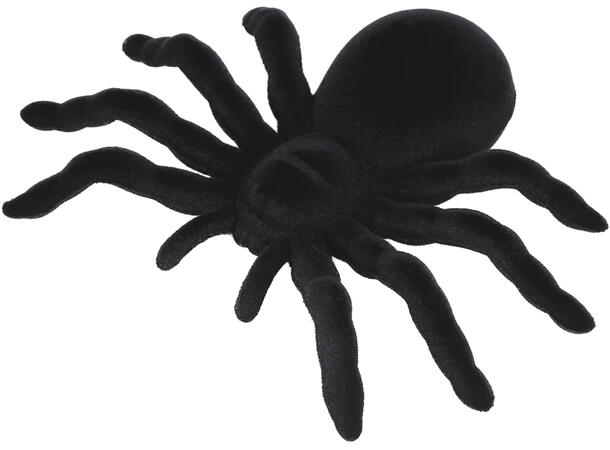 Eddekopp - sort 1 Edderkopp i PVC - 14cm 