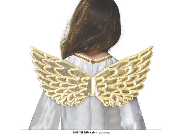 Englevinger til barn - Gull 1 Par vinger i stoff - 44cm 