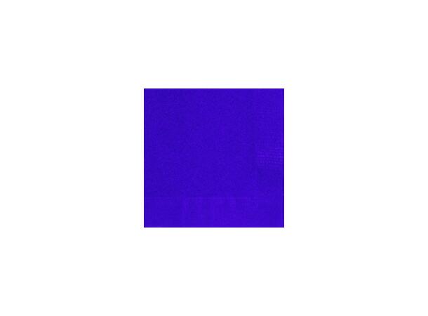 Ensfarget Mørk Lilla 20 Drikkeservietter - 25x25cm