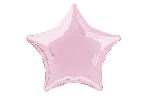 Ensfarget stjerne - Pastell Rosa 1 Folieballong stjerne - 50cm(20")