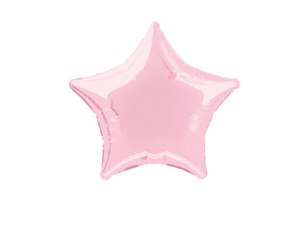Ensfarget stjerne - Pastell Rosa 1 Folieballong stjerne - 50cm(20")