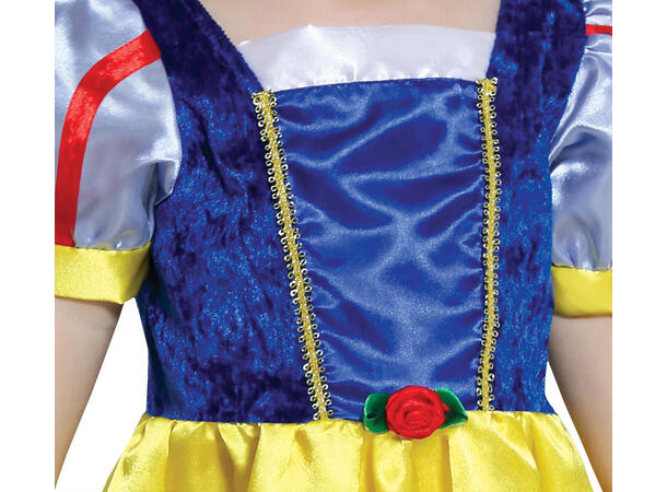 Eventyrprinsesse - Gul/Blå kjole 1 Babykostyme til jente - Str 12-18 Mnd 