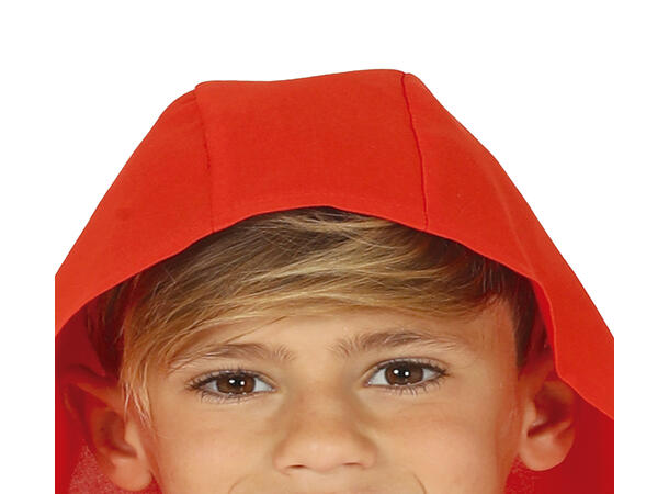 Fangekostyme - Onepiece - Rød 1 Barnekostyme - Str 10-12 År 