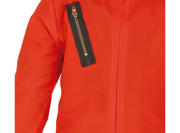 Fangekostyme - Onepiece - Rød 1 Barnekostyme - Str 10-12 År 