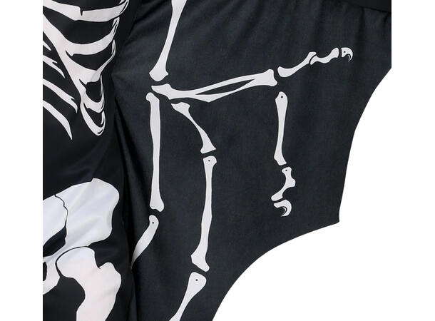 Flaggermusskjelett - Onepiece 1 Barnekostyme Unisex - Str 10-12 År 