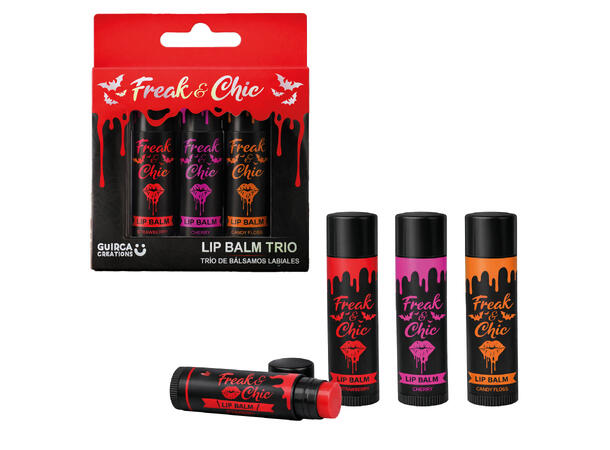 Freak & Chic - leppepomade - trio 3 stk Leppepomade - 3,5g 