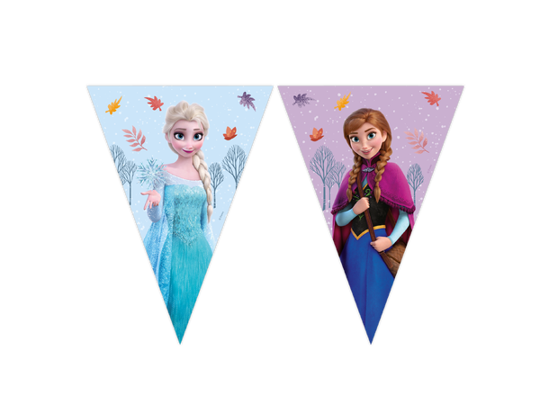 Frozen - Idyllic Wonder 1 FSC - Papir flaggbanner (9 flagg)