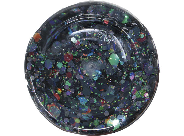Glitter gel - sort 1 Beholder med gel - 20g 