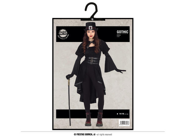 Gothic girl 1 Kostyme til barn - 14-16 år (168cm) 