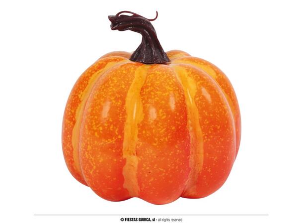 Gresskar med LED-lys - Oransje 2 Gresskar i skum - 10cm 