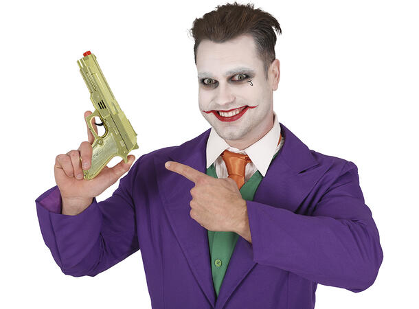 Gullpistol - gangster 1 Lekepistol i plast - 22cm 