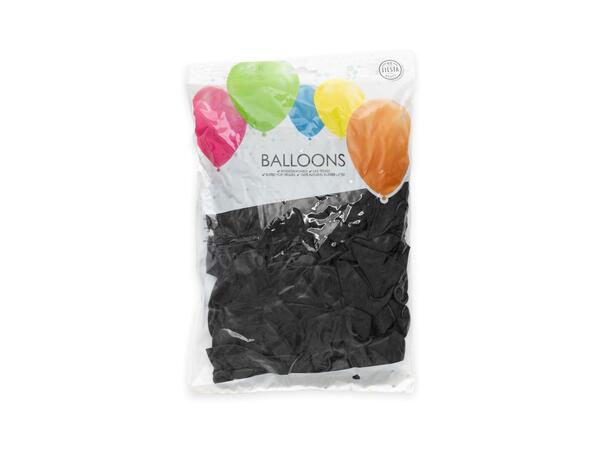 Gummiballonger - Black 50 Gummiballonger - 30cm (12") 