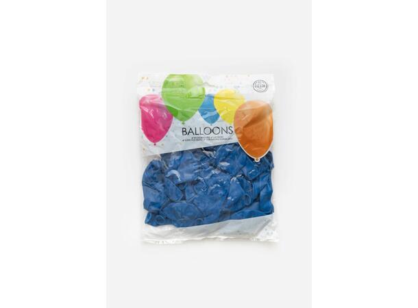 Gummiballonger - Metallic Blue 50 Gummiballonger - 30cm (12") 