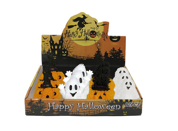 Gummidukker - Assotert m/LED-lys 1 display med 12 dukker - 7cm 