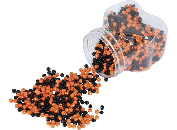 Halloween perler til å lage smykker -DIY 1 Boks med 1300 perler i plast 