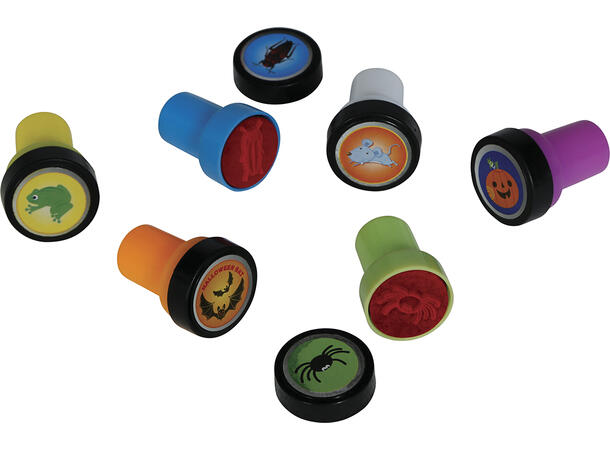 Halloween stempler - 4 varianter 1 Pose med 4 stempler - 4cm 