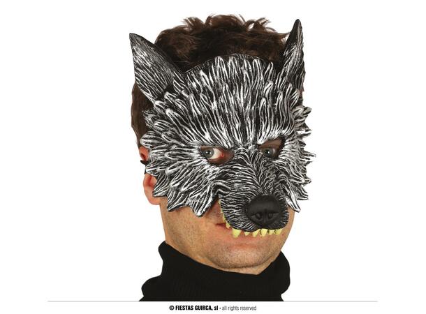 Halvmaske - Grå ulv 1 Maske i EVA-skum 