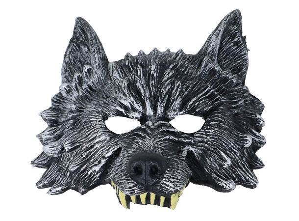 Halvmaske - Grå ulv 1 Maske i EVA-skum 