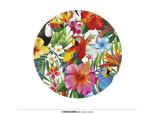 Hawaii 6 Tallerkener i papp - 23cm 