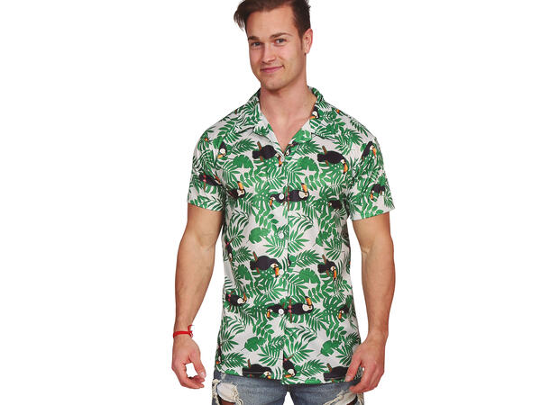 Hawaiiskjorte - Palme 1 Herreskjorte - STR 52-54 (L) 