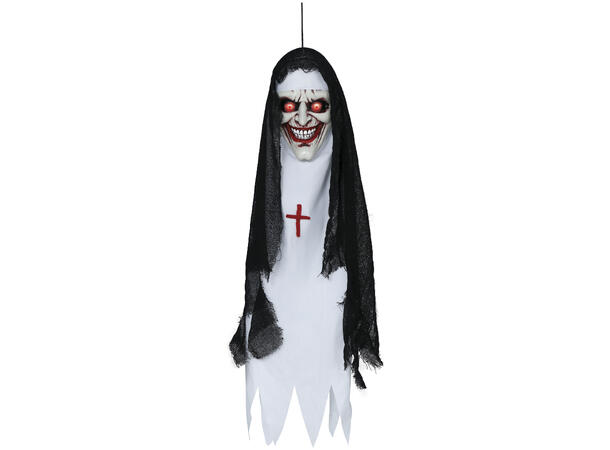 Hengende Nonnehode lampe 1 Figur m/lyd og lys - 90cm 