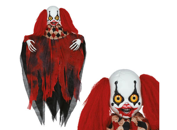 Hengende klovnedukke 1 Figur  - 98cm 
