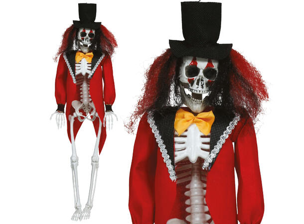 Hengende skjelett - Sirkusdirektør 1 Hengende figur - 42cm 