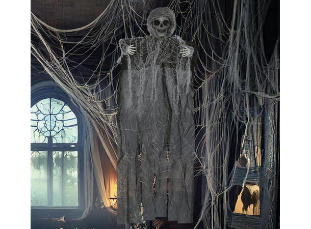 Hengende skjelett m/kappe 1 Hengende figur - 60cm 