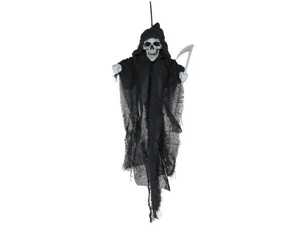 Hengende skjelett m/kappe og ljå 1 Hengende figur - 50cm 