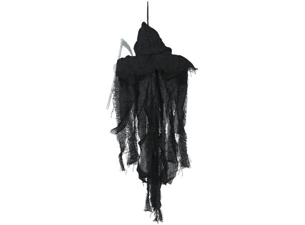 Hengende skjelett m/kappe og ljå 1 Hengende figur - 50cm 