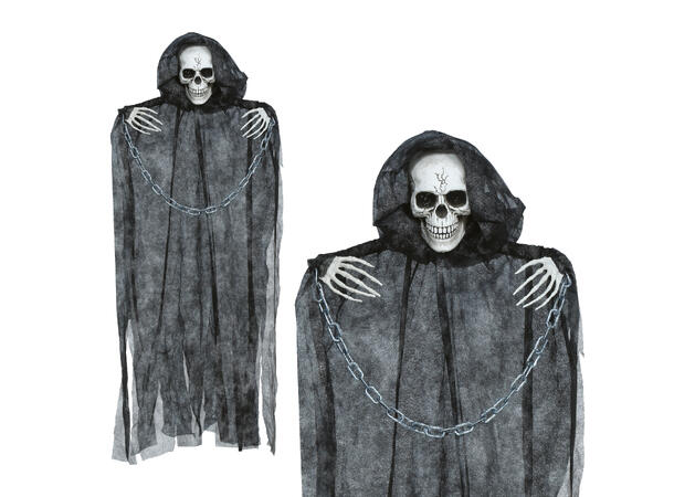 Hengende skjelett m/kjede 1 Hengende figur - 90cm 