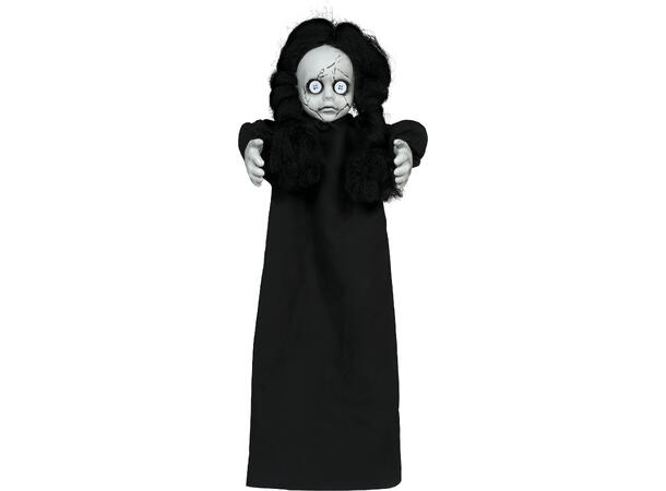 Hengende skrekkdukke m/sort kjole 1 Hengende figur - 58cm 