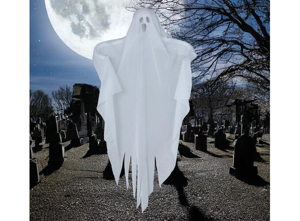 Hengende spøkelse - hvit 1 Hengende figur - 72cm 