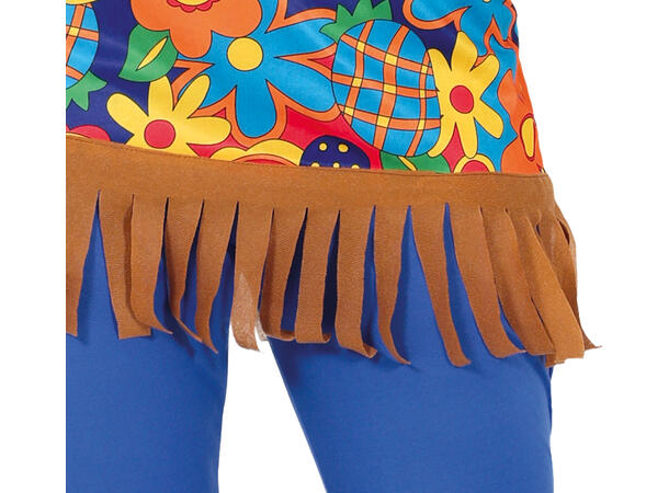 Hippie - Blomster - 3 deler 1 Damekostyme - str 38-40 (M) 