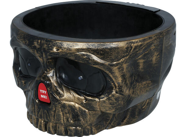 Hodeskalle -Godteskål m/lyd og bevegelse 1 Godteskål i plast - 15x25cm 