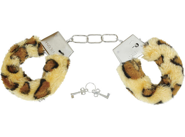 Håndjern - Lepoardmønster - til voksen 1 Par håndjern  til voksen 